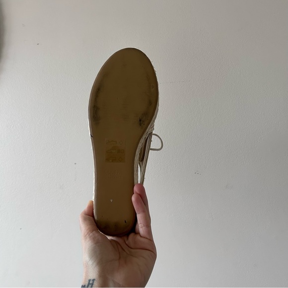 Shelleys London | Rattan Runser Woven Oxford-Style Wedges - Picture 3 of 4